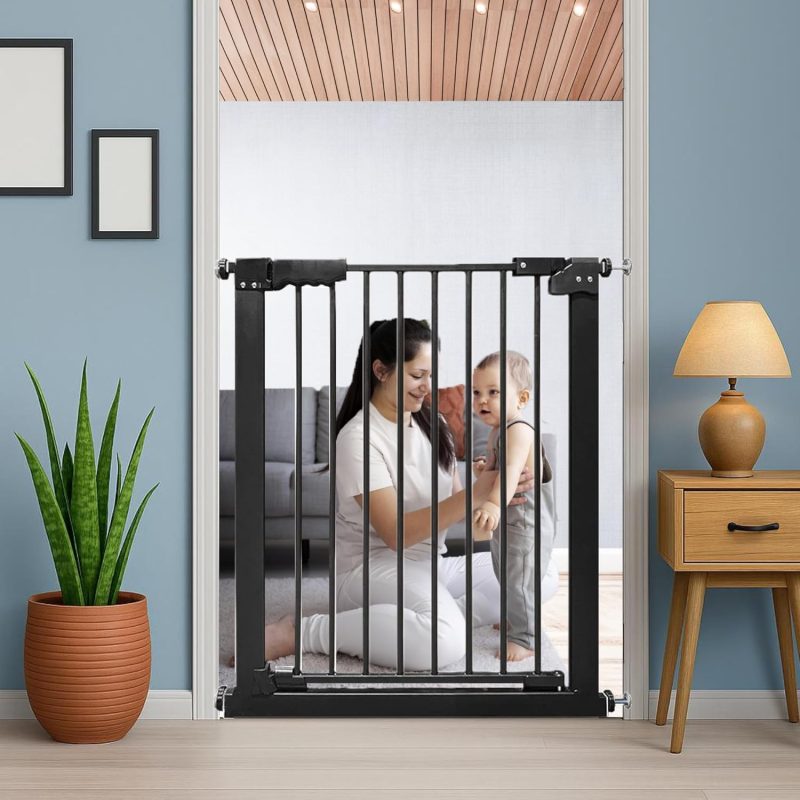 Baby Safety Gate | No Dril Requried | Adjustable 2 Way Auto Close | Barrier for Stairs, Door and Hallways