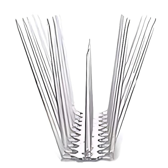 Balcony Spikes for Birds | Strong Polycarbonate UV Treated Unbreakable Spikes | Uses at AC Cabinate Windows Railing - White