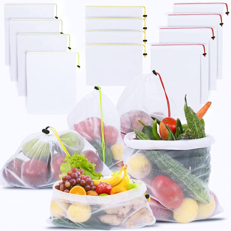 Fruit Protection Bags | Reusable Mesh Net with Drawstring | Breathable, UV-Resistant & Eco-Friendly | Insect & Pest Cover for Fruits, Vegetables, Garden & Farm